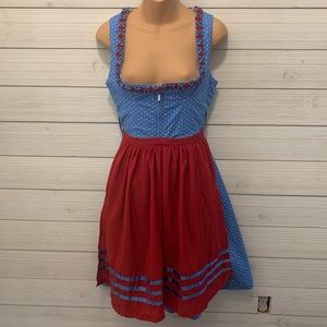 Red White Blue Original Steindl Oktoberfest dress